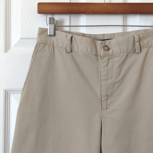 Ralph Lauren Sport Y2K Vintage High Waist Straight Leg Chino Capri Pants Beige 6 - Picture 11 of 15